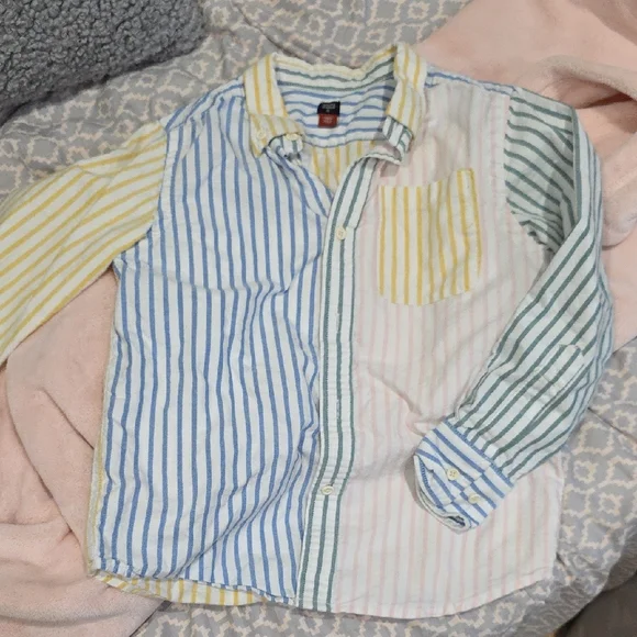 Rowing Blazer × Target Multicolor Striped Kids Shirt Size S (6/7) - Picture 3 of 5